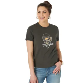 Ladies Wrangler Retro Ringer Arrow Graphic Tee - LWK585X