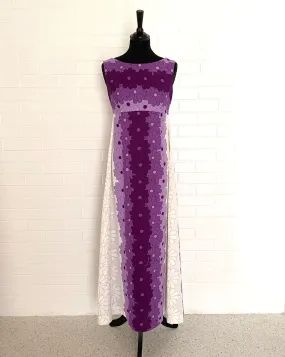 Late 1960s Ui-Maikai Hawaiian Maxi Dress