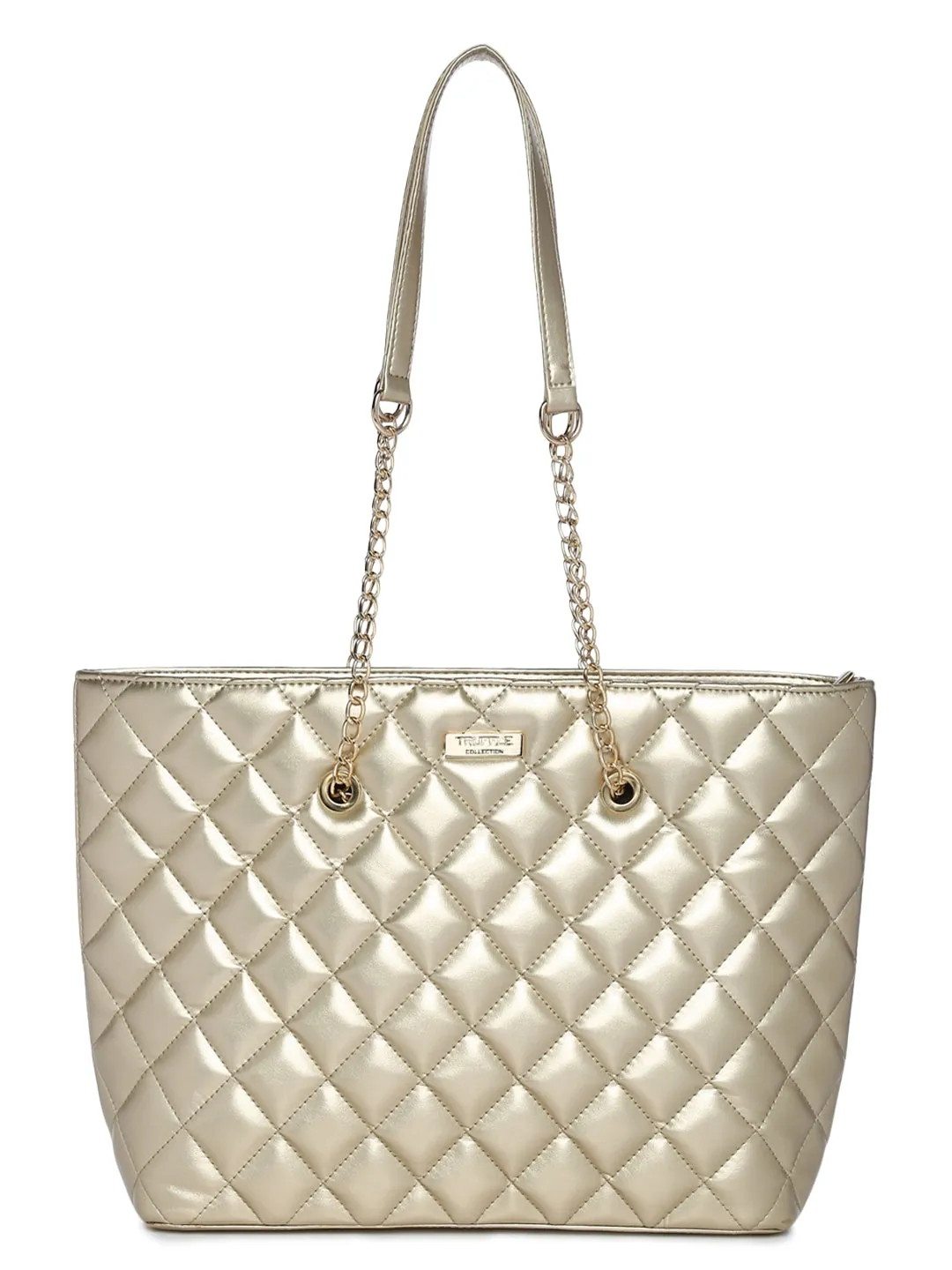 Light Gold Chain Sling Quilted Bag