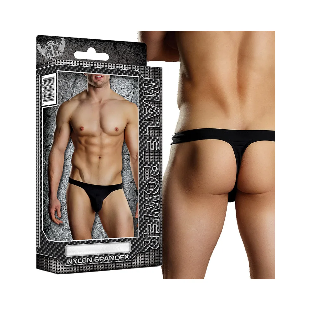 Male Power Bong Thong Underwear Black L/XL