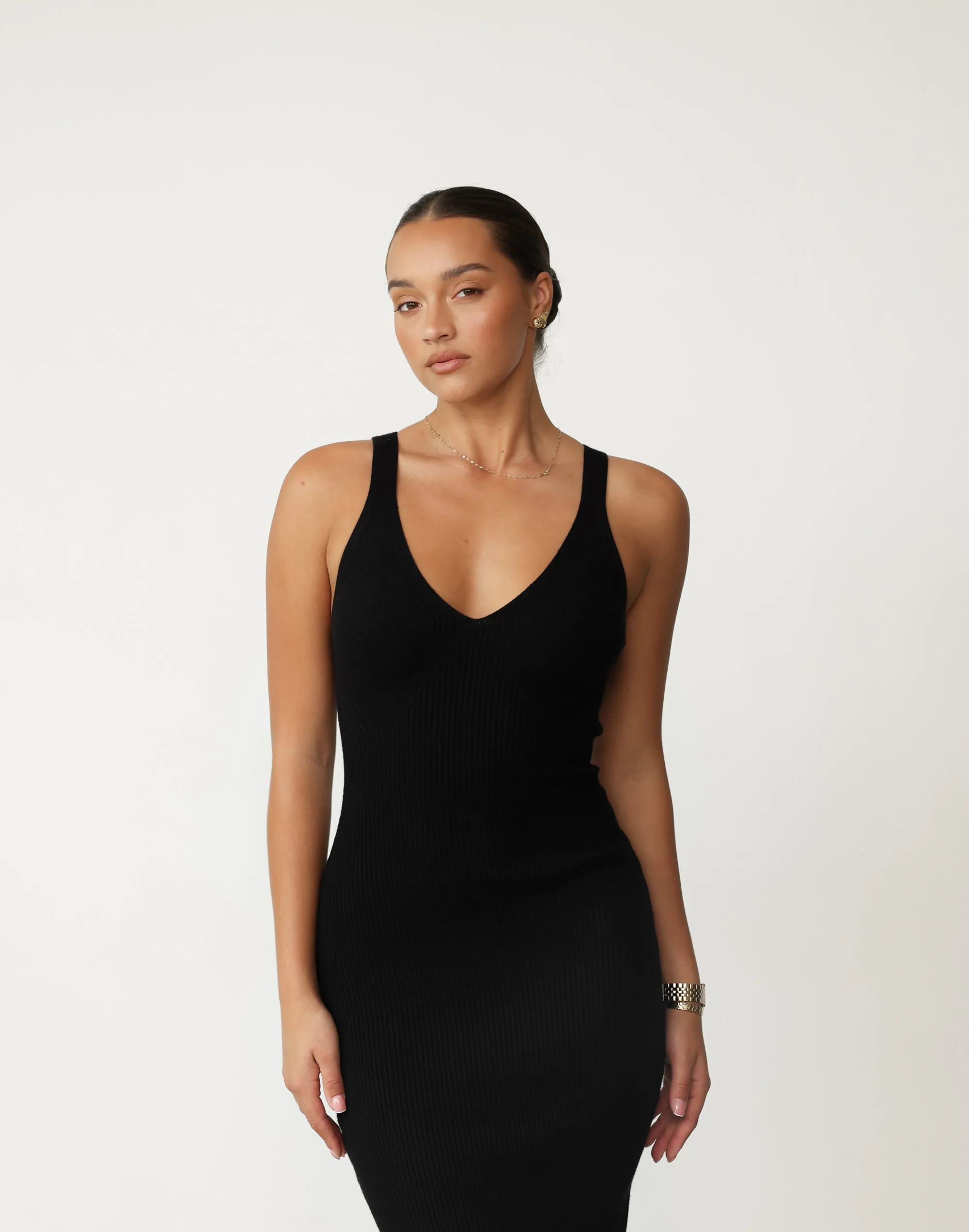 Mariam Midi Dress (Black)