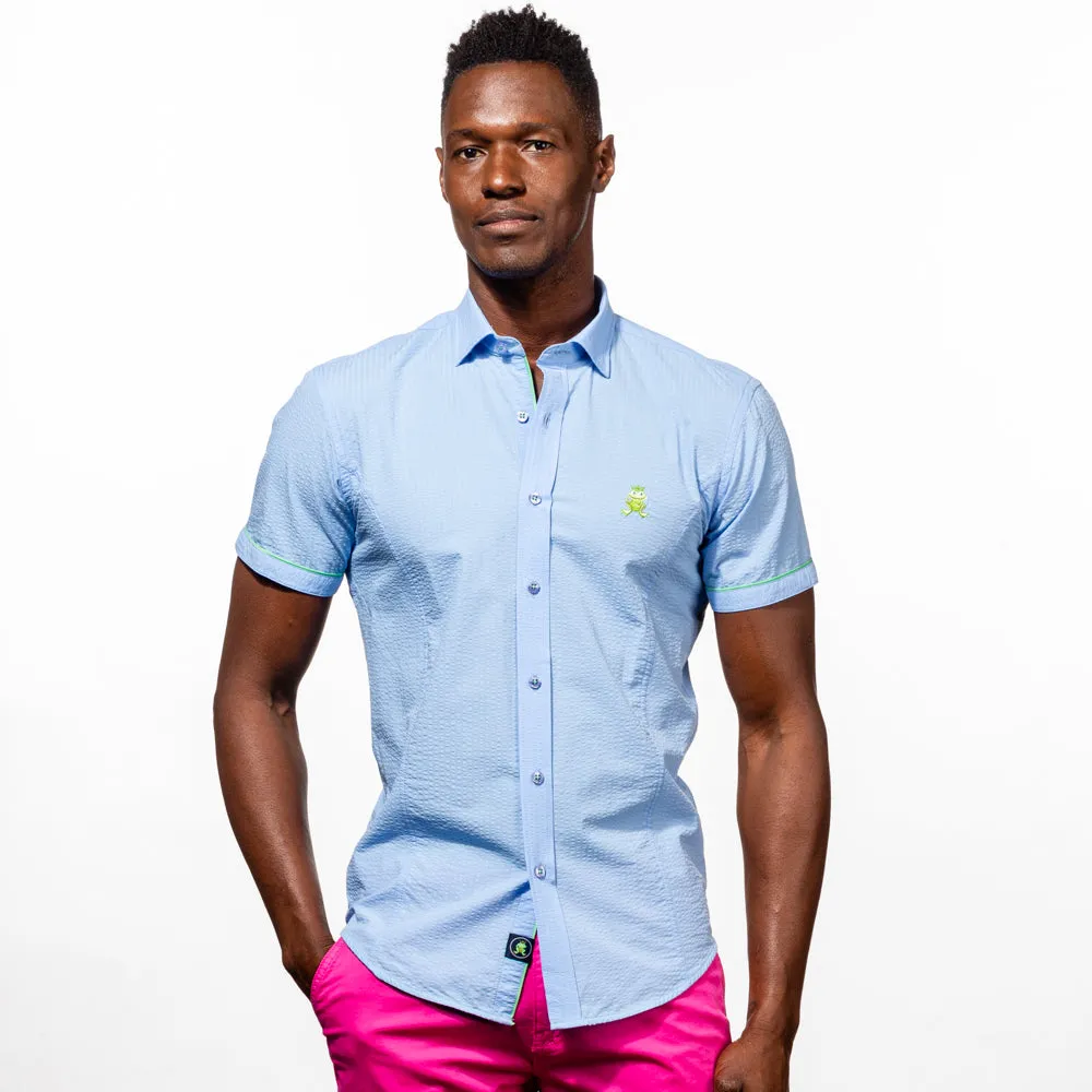 Mateo - Blue Short Sleeve Shirt