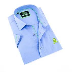 Mateo - Blue Short Sleeve Shirt