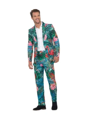 Mens Costume - Hawaiian Tropical Flamingo Suit