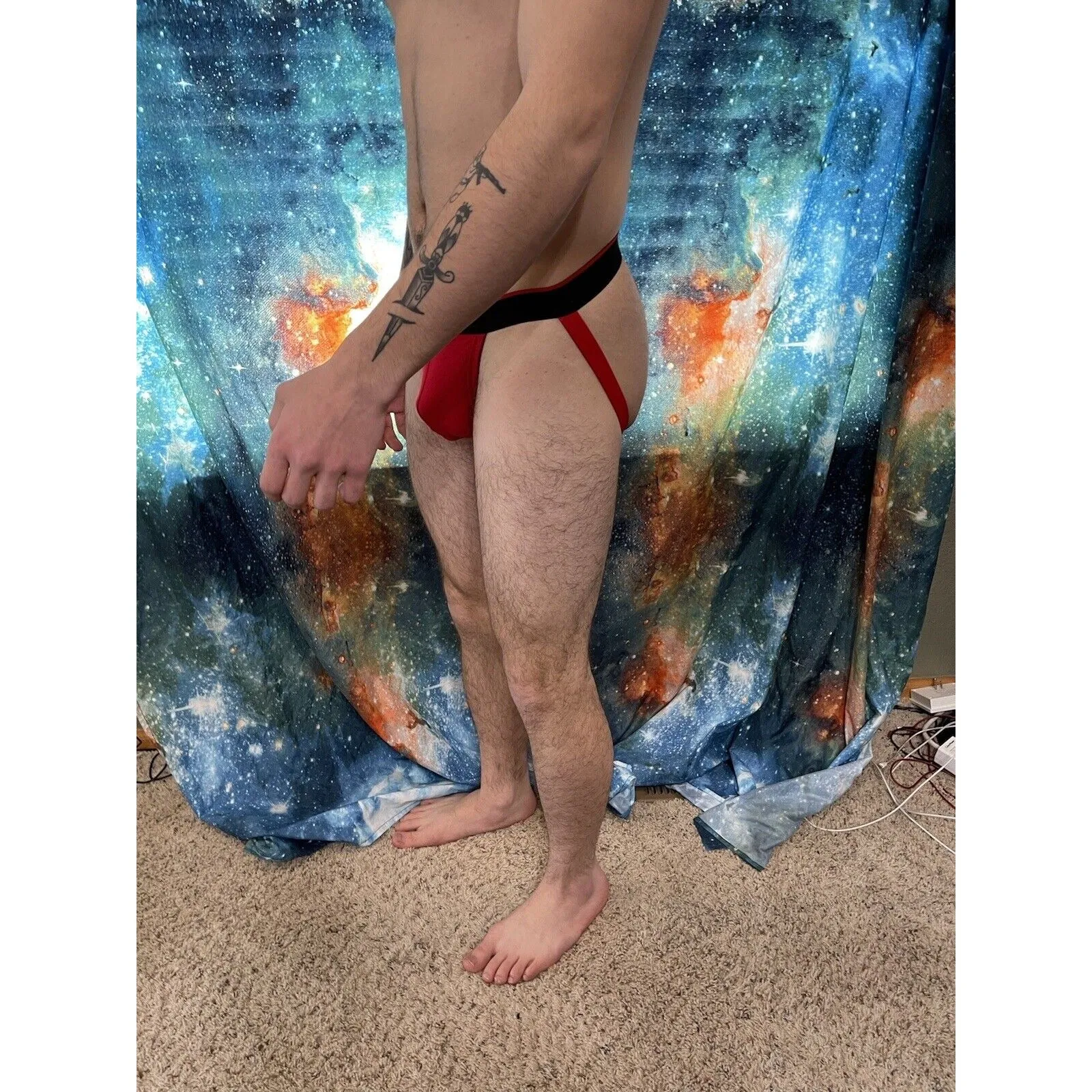 Men's Red Papi Jockstrap Small - One Item That Is New And Unworn See Description