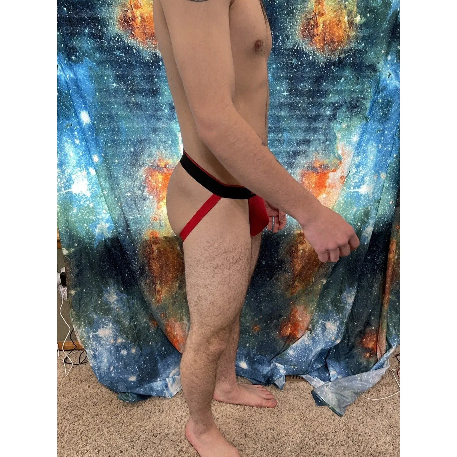 Men's Red Papi Jockstrap Small - One Item That Is New And Unworn See Description