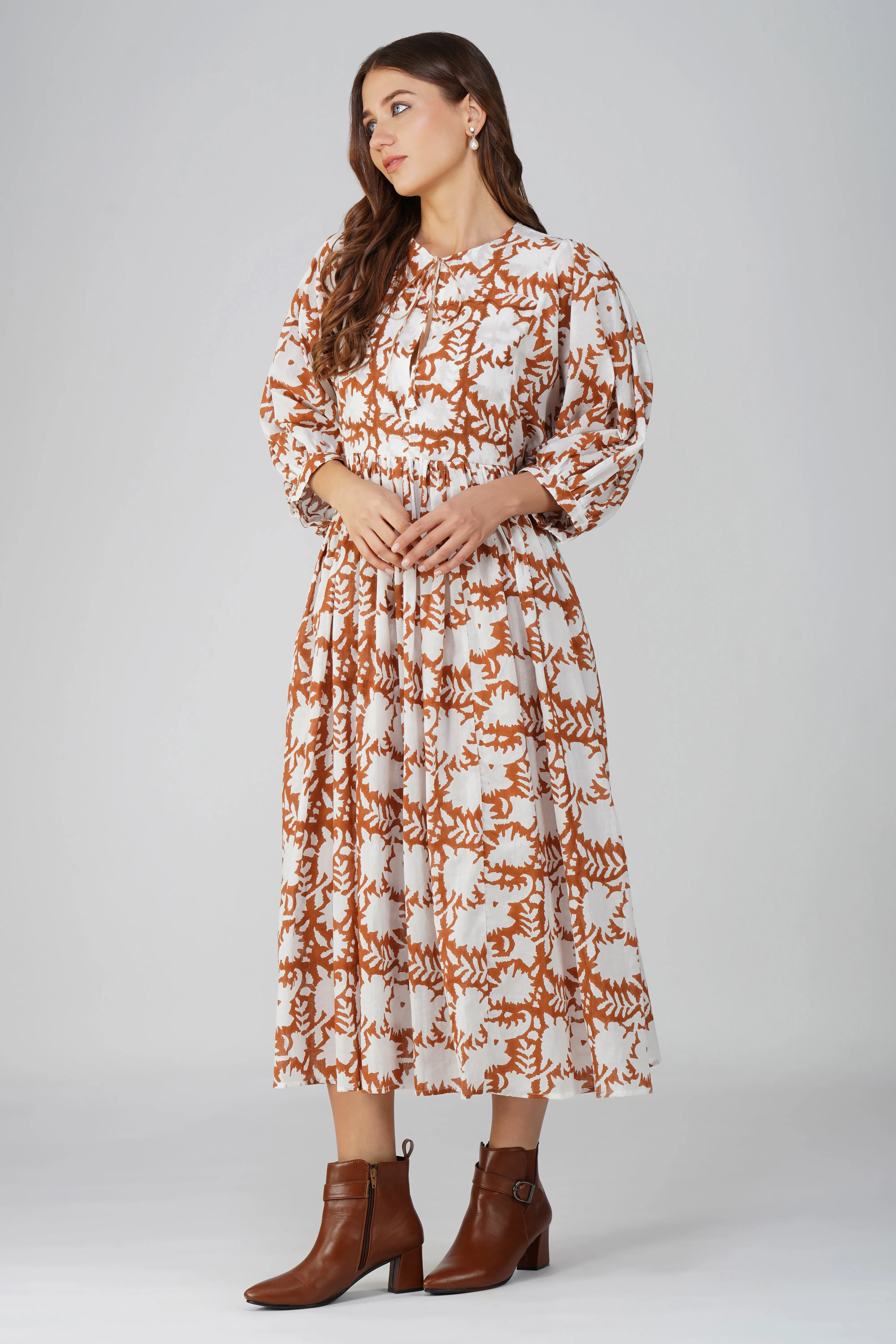 Mia Maxi Dress -  Light Brown