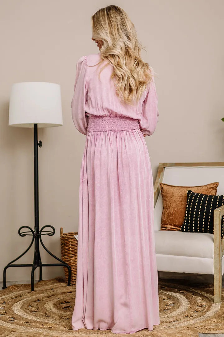 Mindful & Demure Maxi Dress | Pink