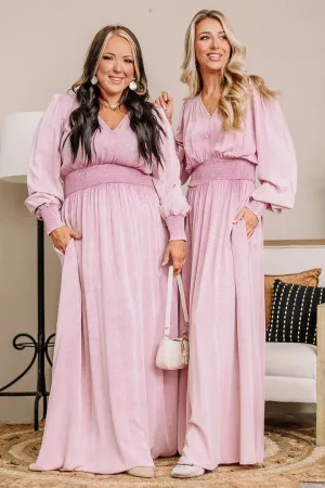 Mindful & Demure Maxi Dress | Pink