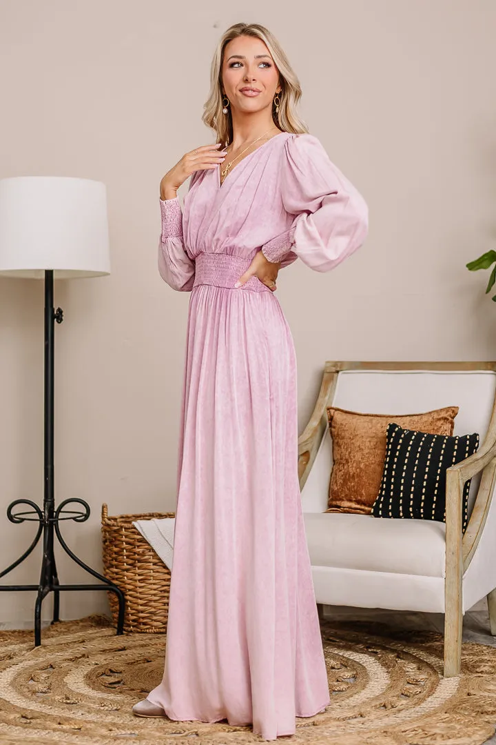 Mindful & Demure Maxi Dress | Pink