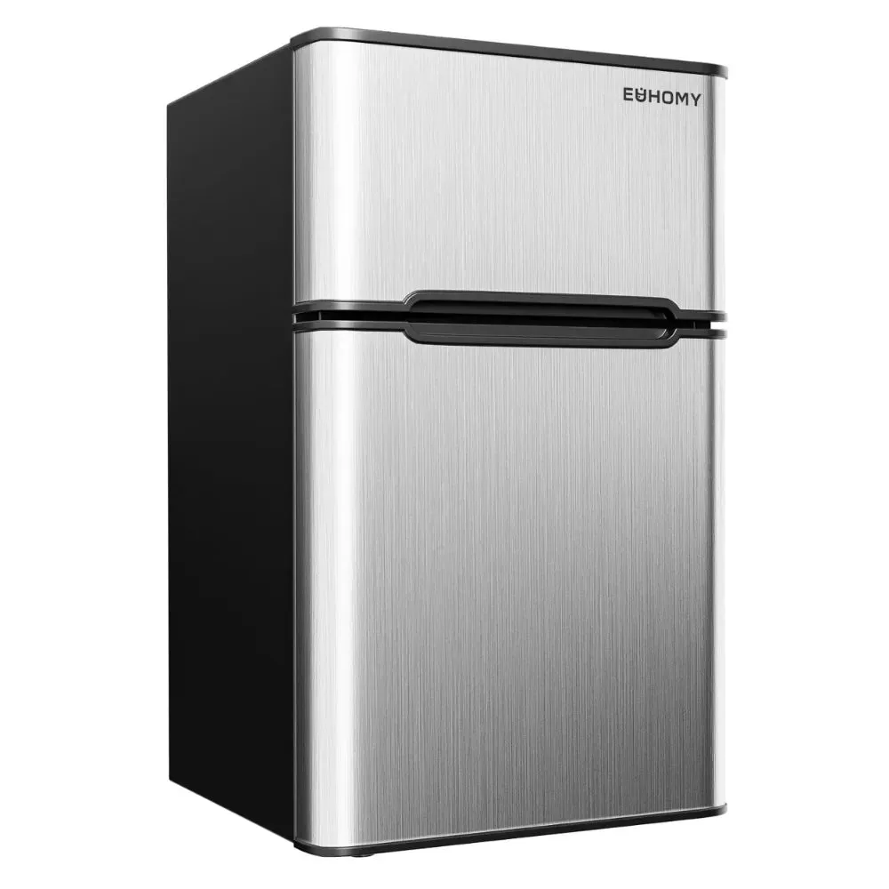 Mini Fridge with Freezer, 3.2 Cu.Ft Mini Refrigerator, Dorm Fridge with 2 Door