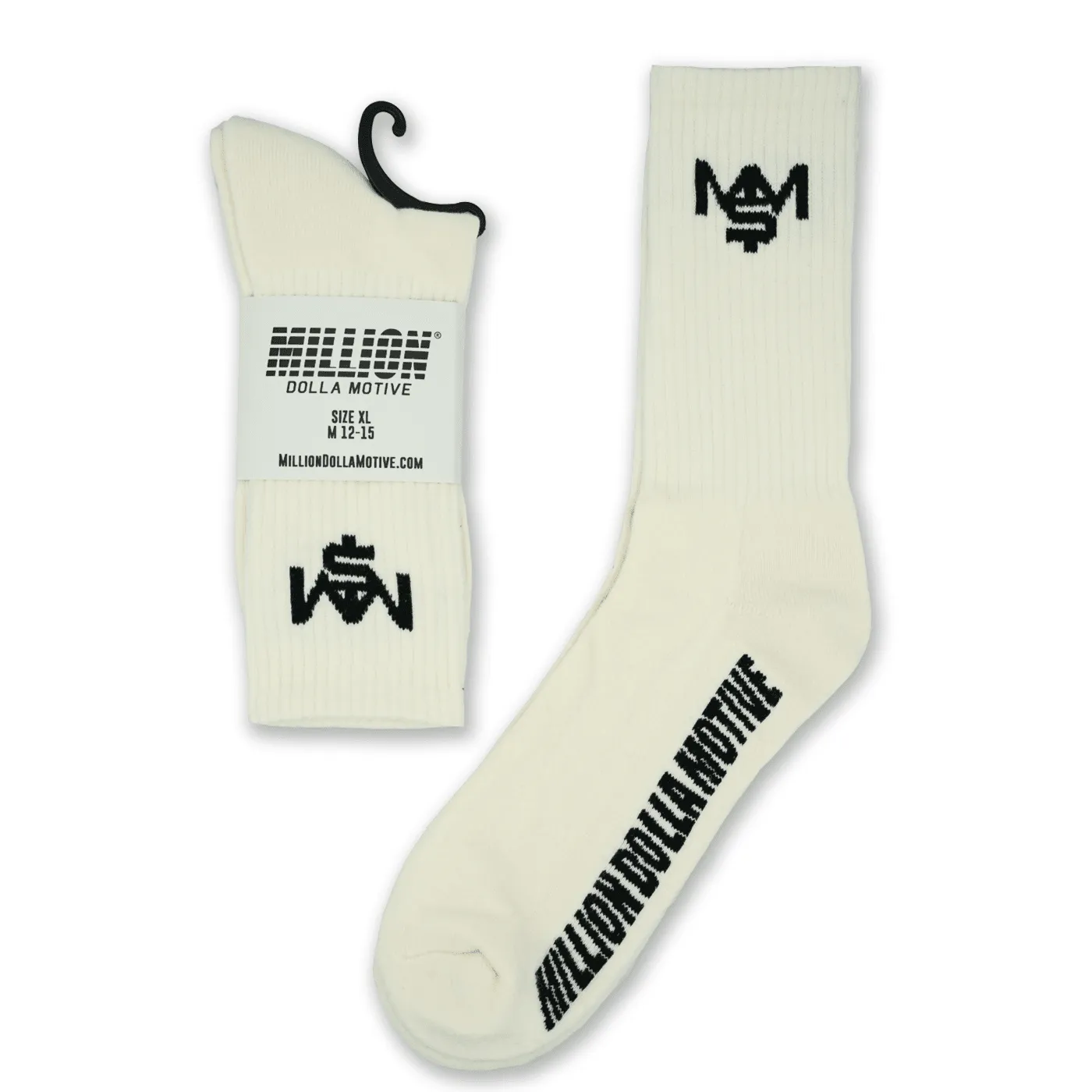 M$M - Natural Sail Crew Socks (2 Pairs)