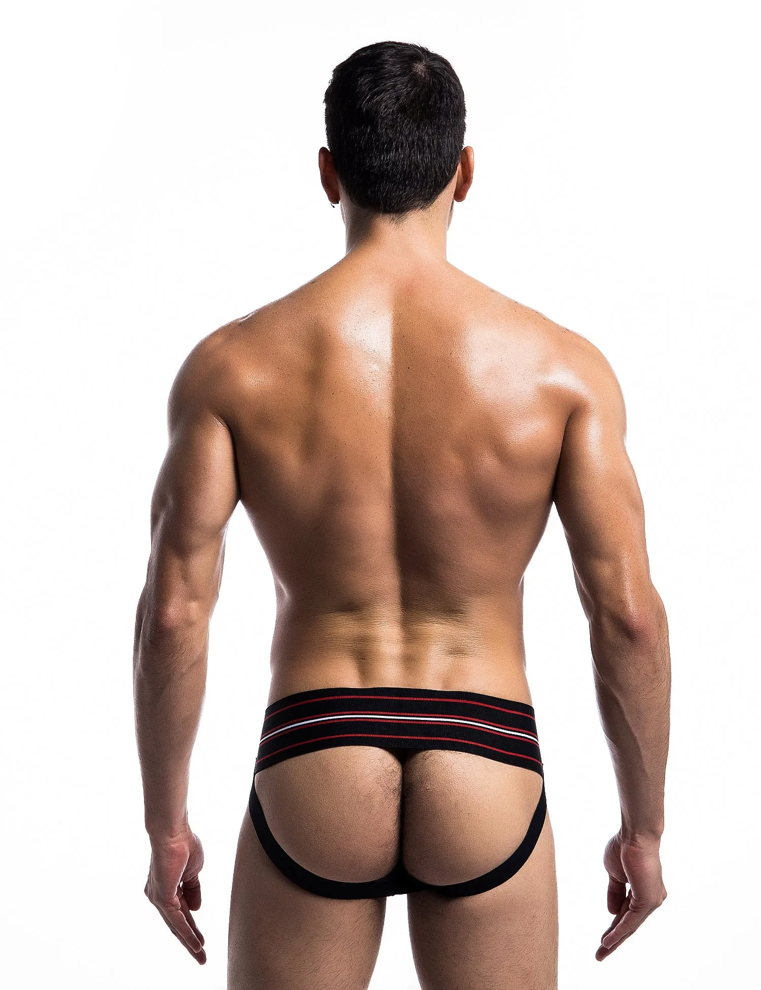 MOB FETISH JOCKSTRAP BLACK LARGE 3IN WAISTBAND