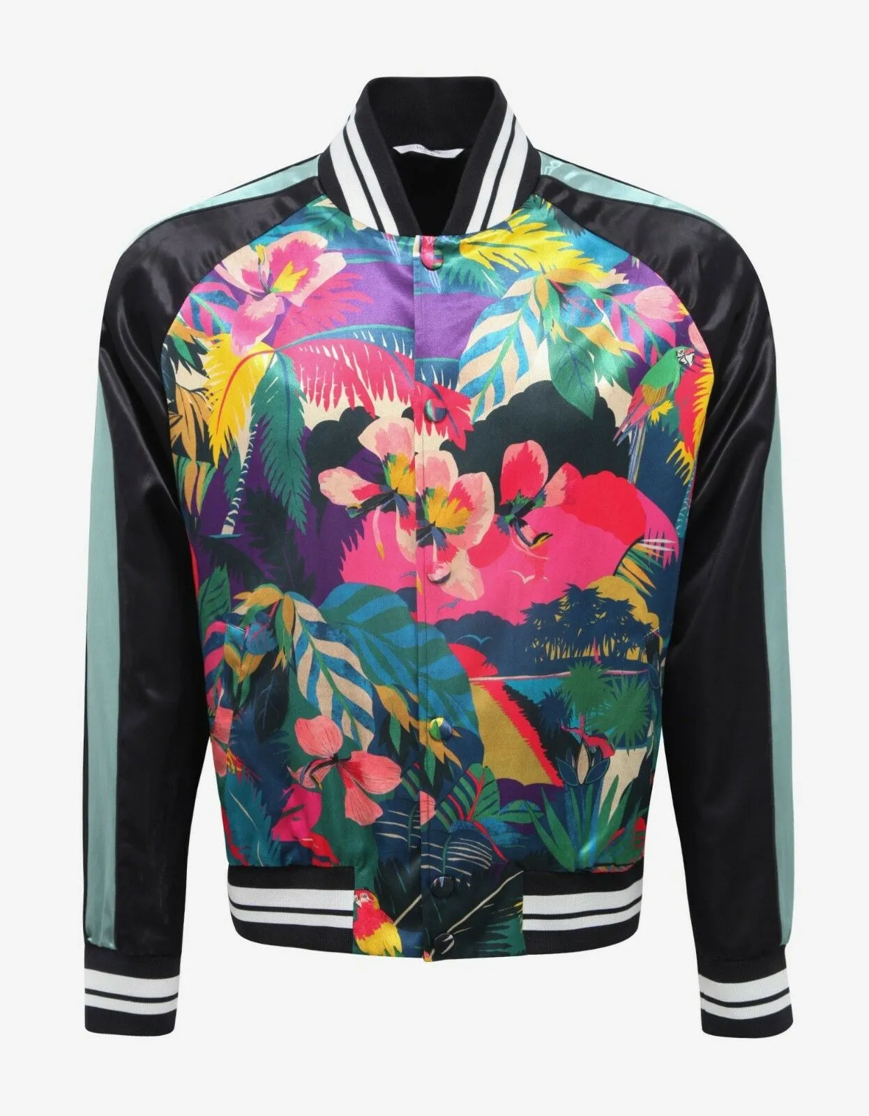 Multicolour Tropical Print Souvenir Jacket