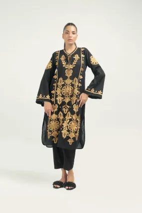 Nadiya Kassam - AZURA BLACK - 1 Piece - Linen