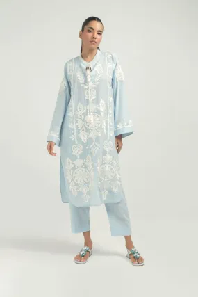 Nadiya Kassam - AZURA LIGHT BLUE - 1 Piece - Linen