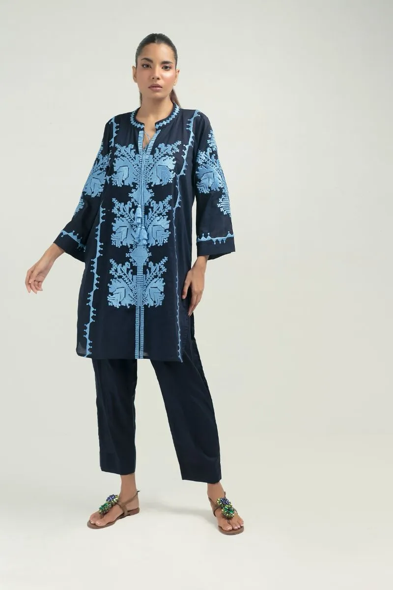 Nadiya Kassam - DIAR BLUE - 1 Piece - Linen