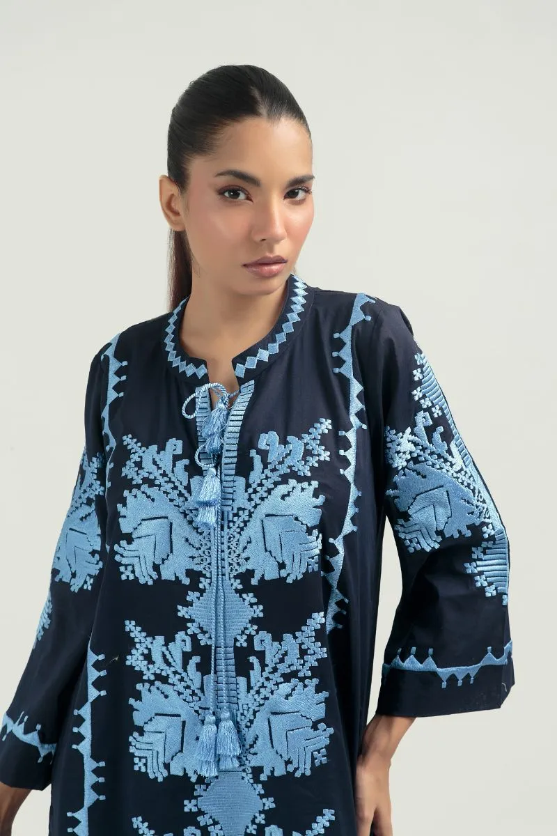 Nadiya Kassam - DIAR BLUE - 1 Piece - Linen