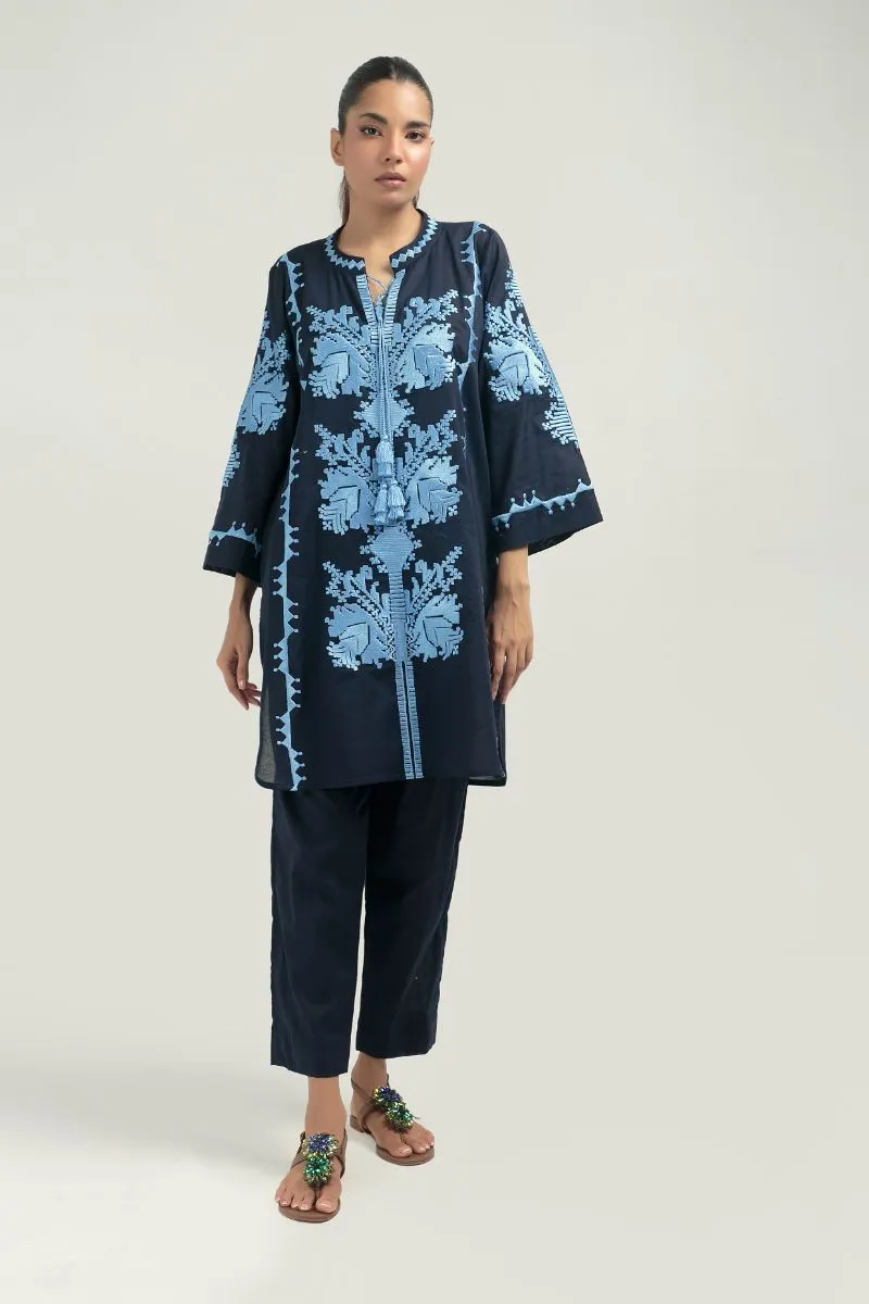 Nadiya Kassam - DIAR BLUE - 1 Piece - Linen