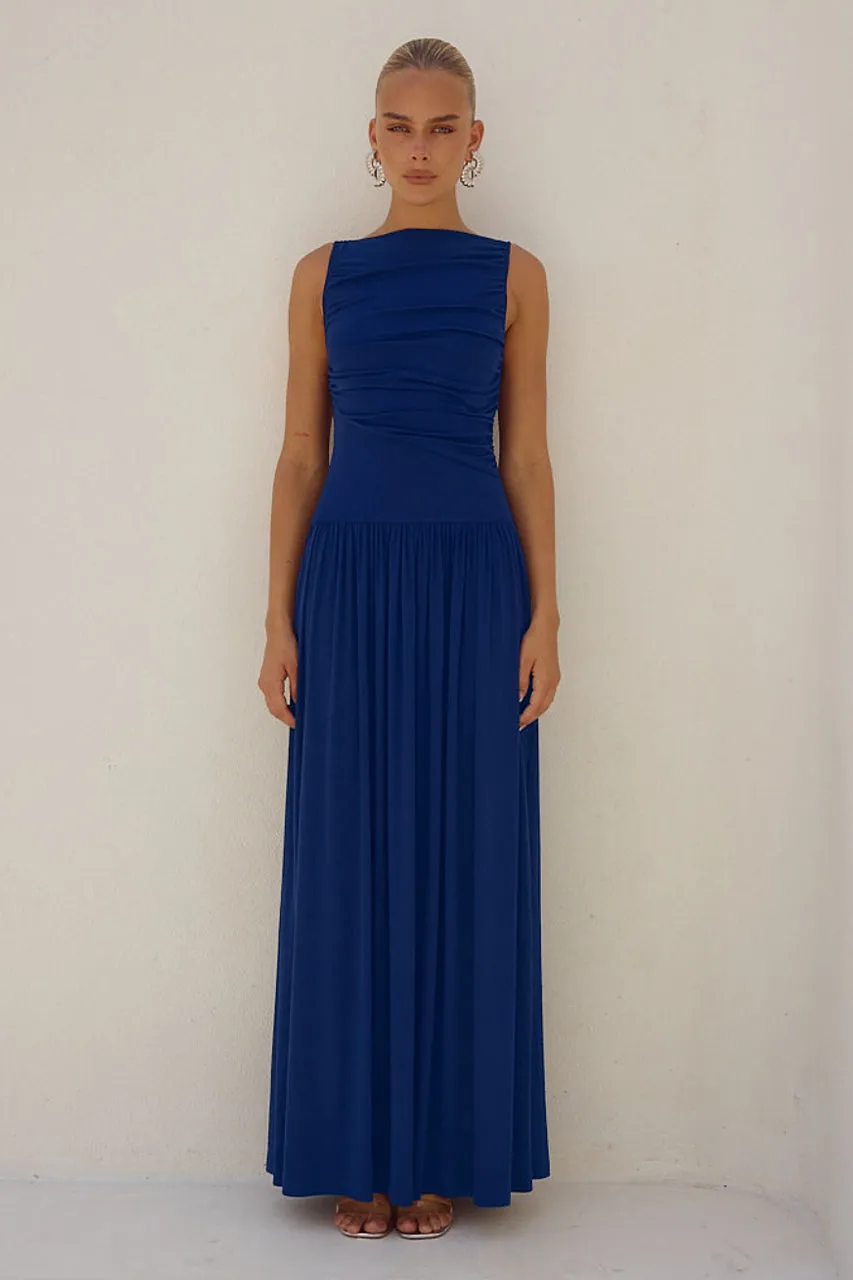 NALLA MAXI DRESS - ROYAL