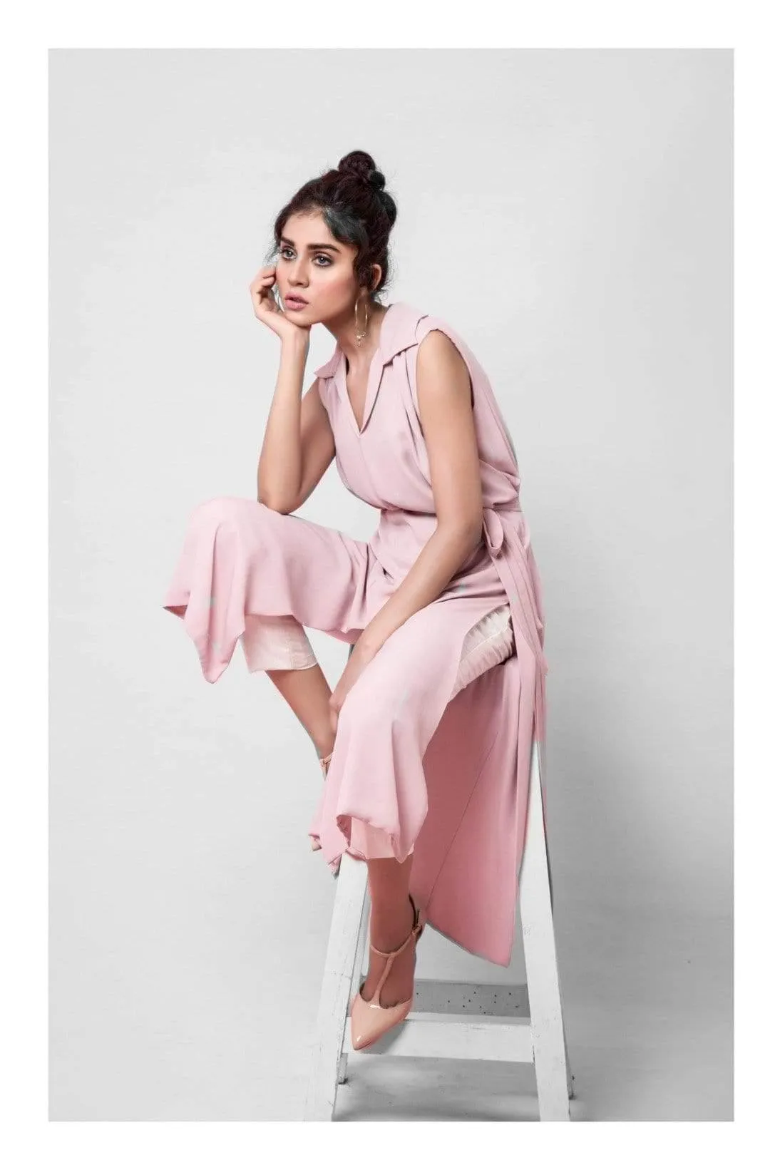 Natasha Kamal - Calamine Pink Shirt-Dress (Tunic)