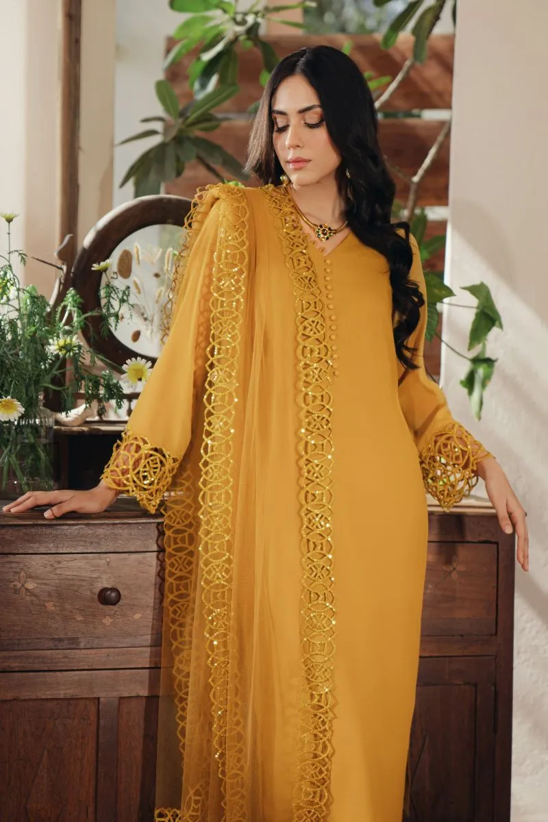 Natasha Kamal - Kai - Yellow - Georgette - 3 Piece