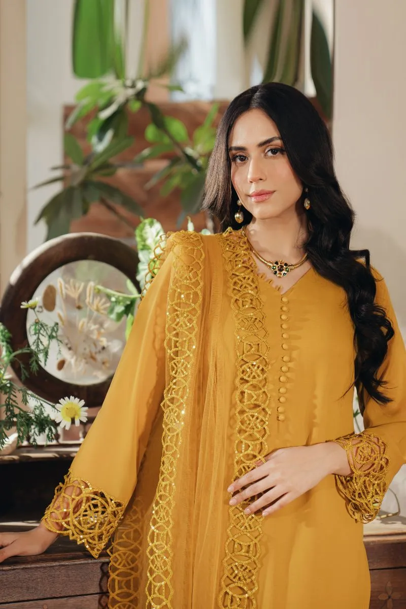 Natasha Kamal - Kai - Yellow - Georgette - 3 Piece