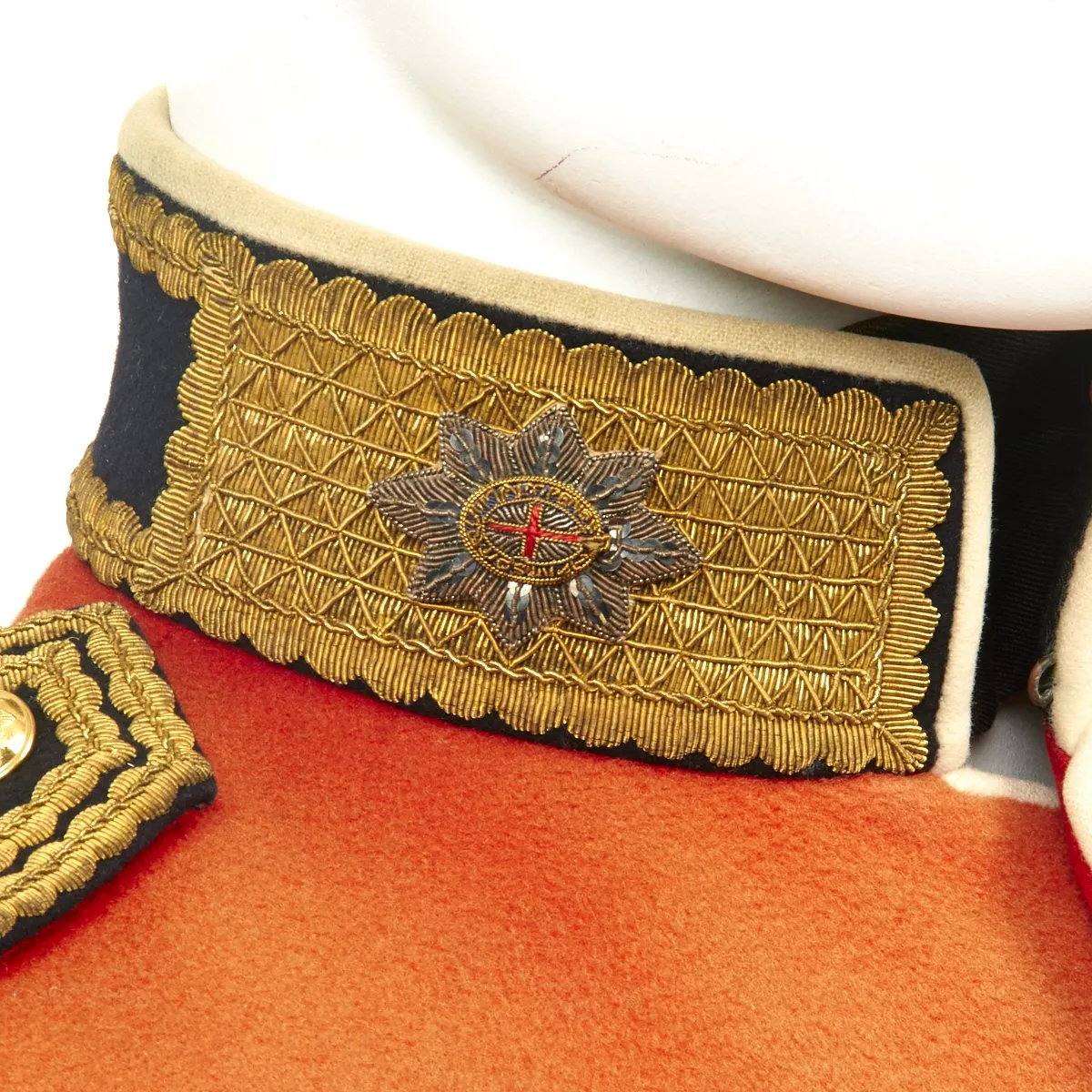 Original British ERII Coldstream Guards Lt. Colonel Red Parade Tunic by a Top London Maker