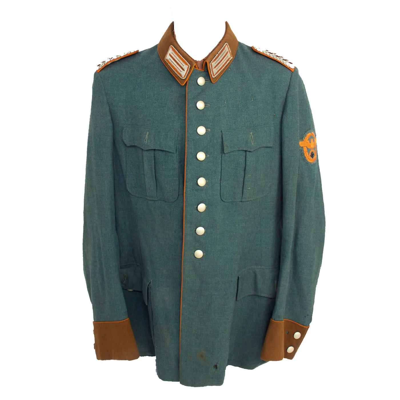 Original German WWII Rural Police Gendarmerie Meister NCO Service Uniform Tunic