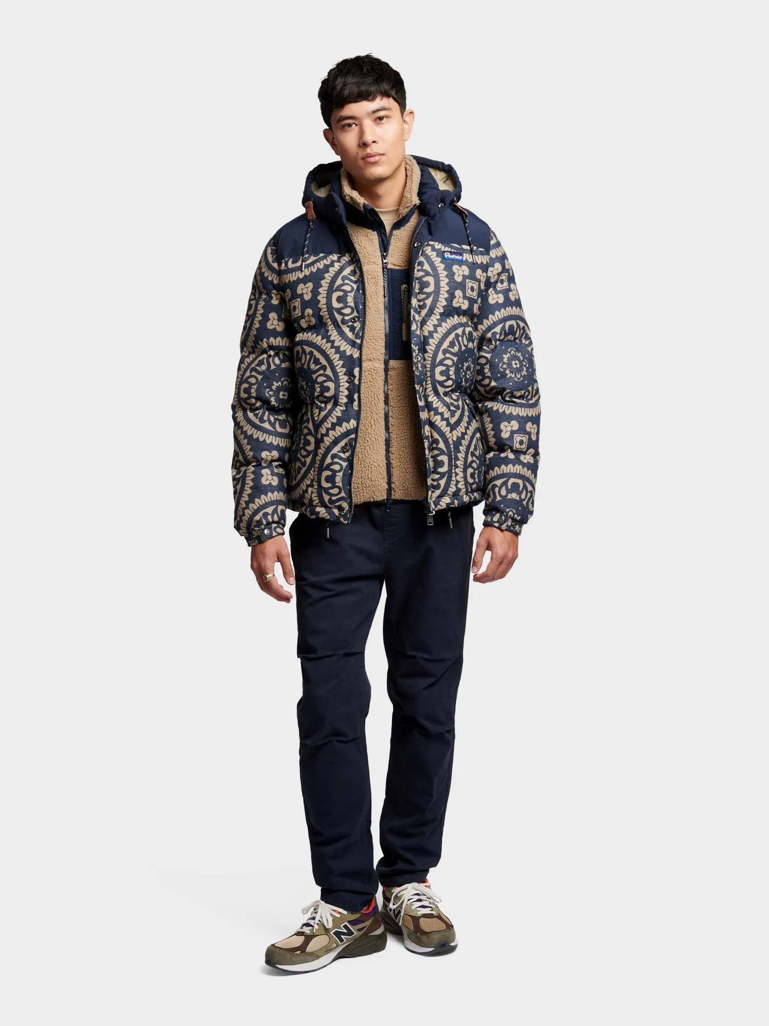 Penfield Mens Jacquard Bowerbridge Jacket Navy Blue