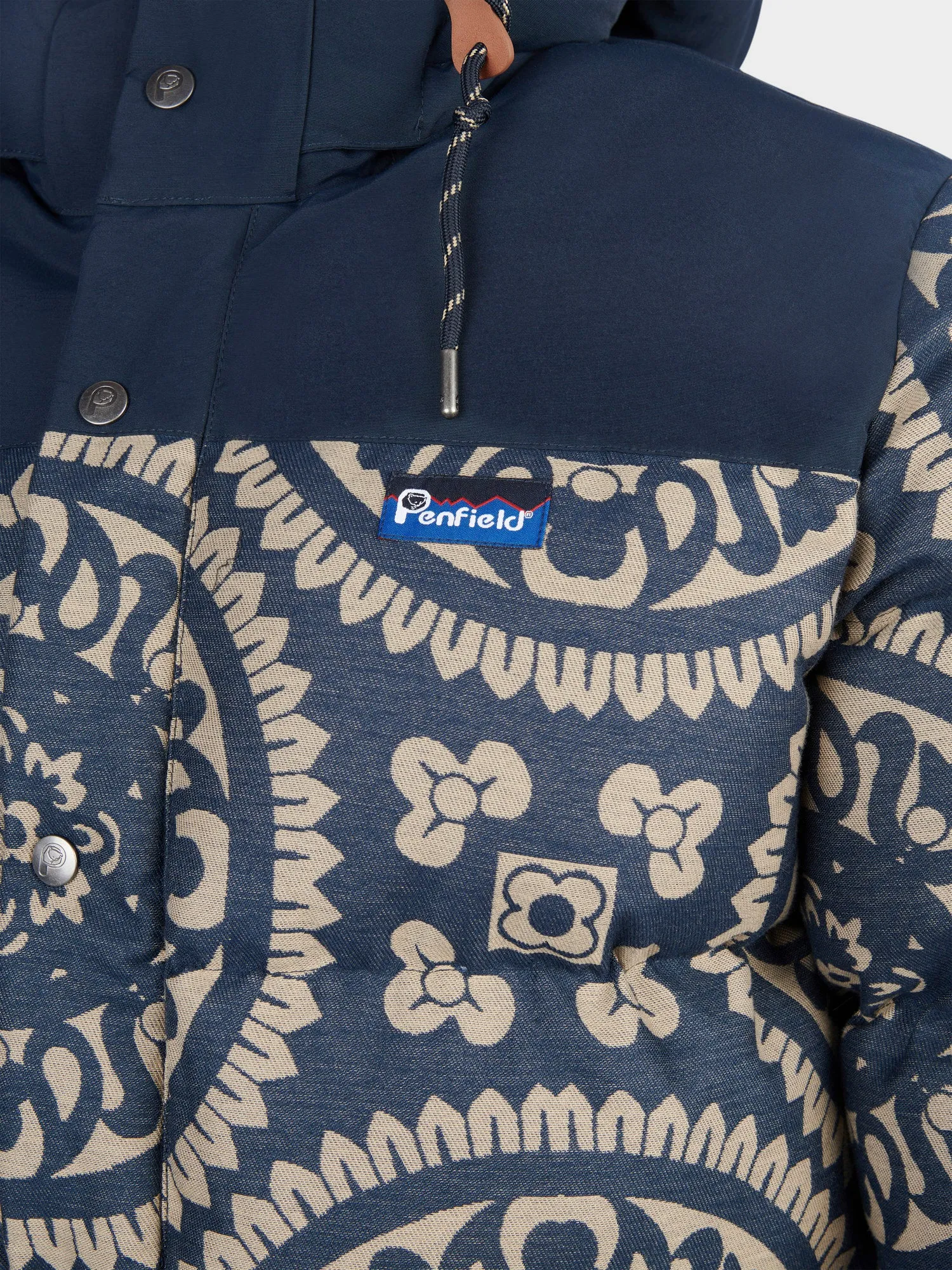 Penfield Mens Jacquard Bowerbridge Jacket Navy Blue