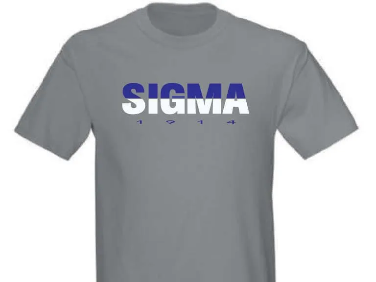 Phi Beta Sigma 1914 Greek T-Shirt - Sport Grey