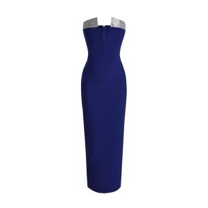 Pre Order:  Diamond Navy Tube Dress