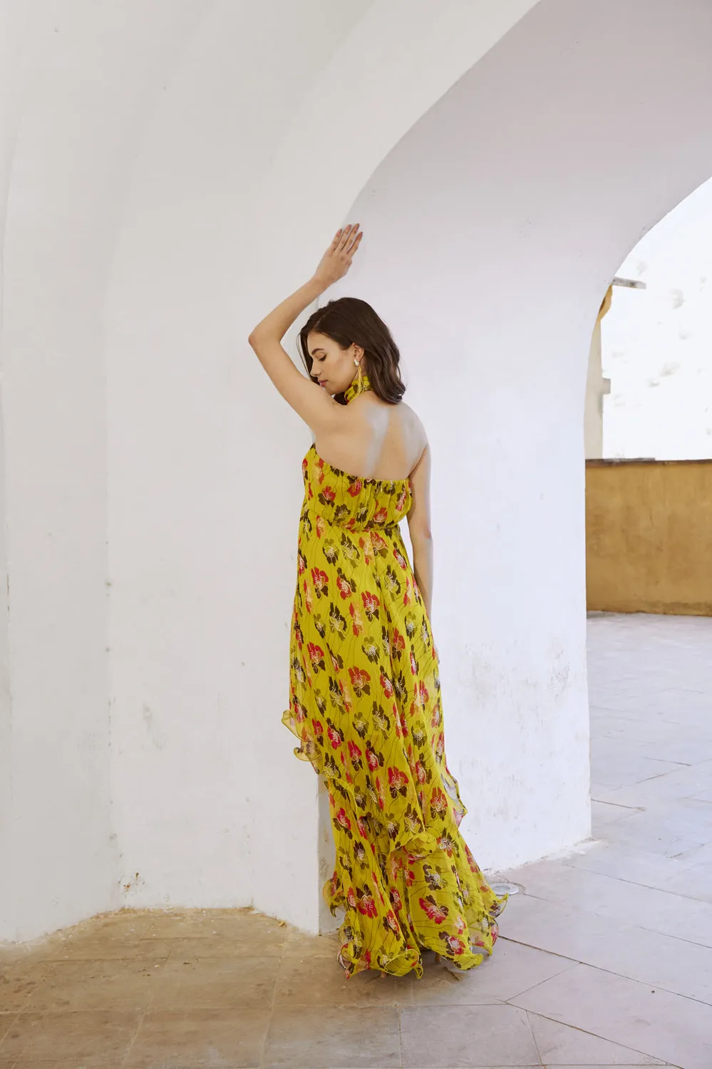 Printed Halter Maxi