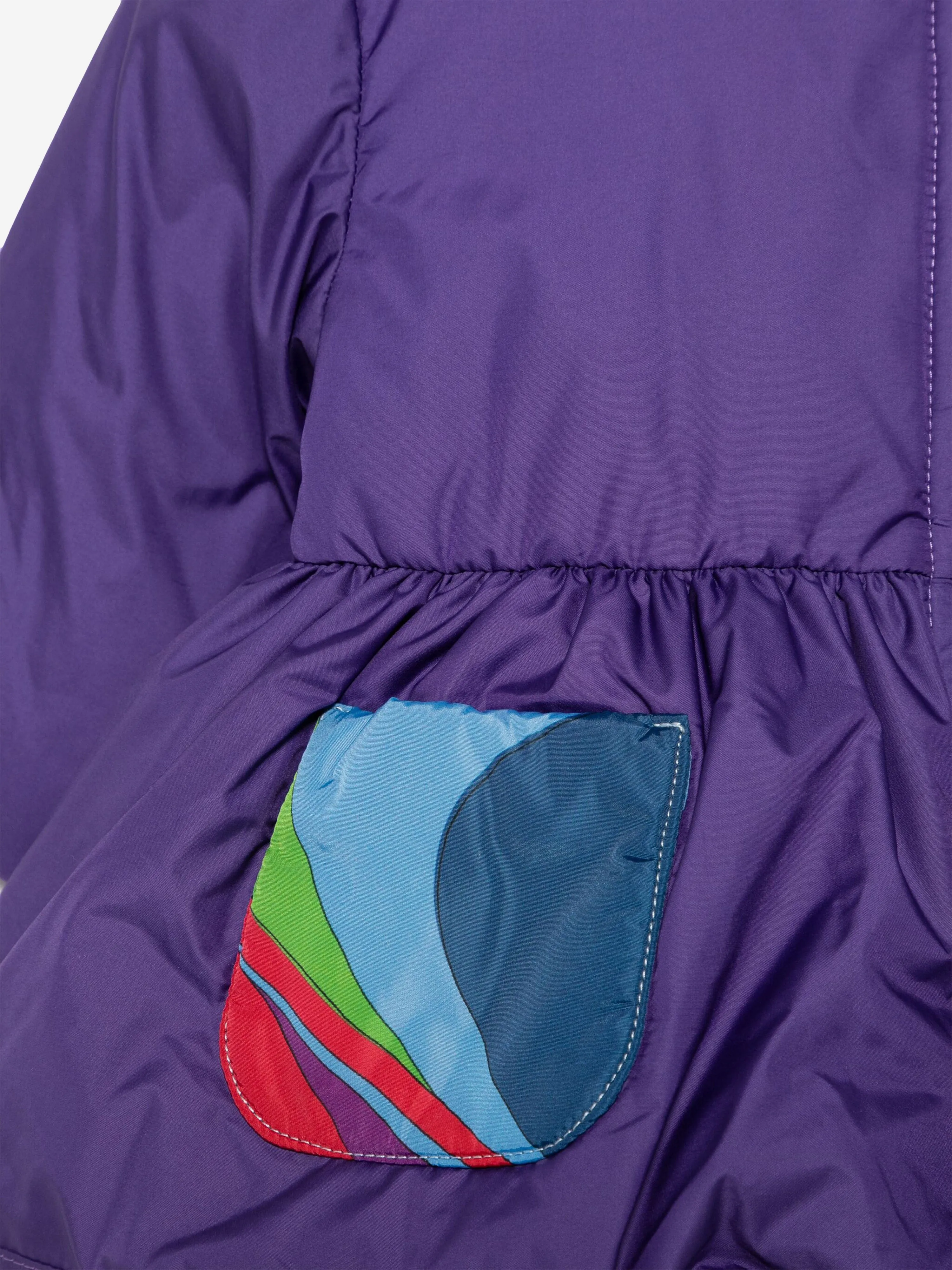 Pucci Baby Girls Puffer Jacket in Purple