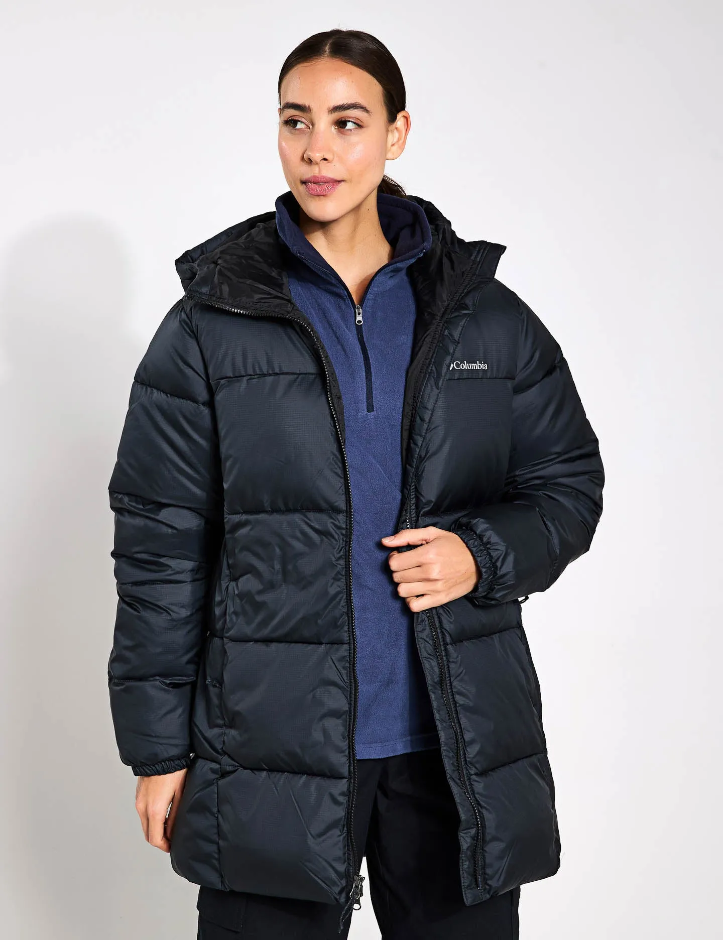 Puffect II Hooded Mid Puffer Jacket - Black