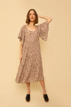 Rachel Dress in Mauve Floral