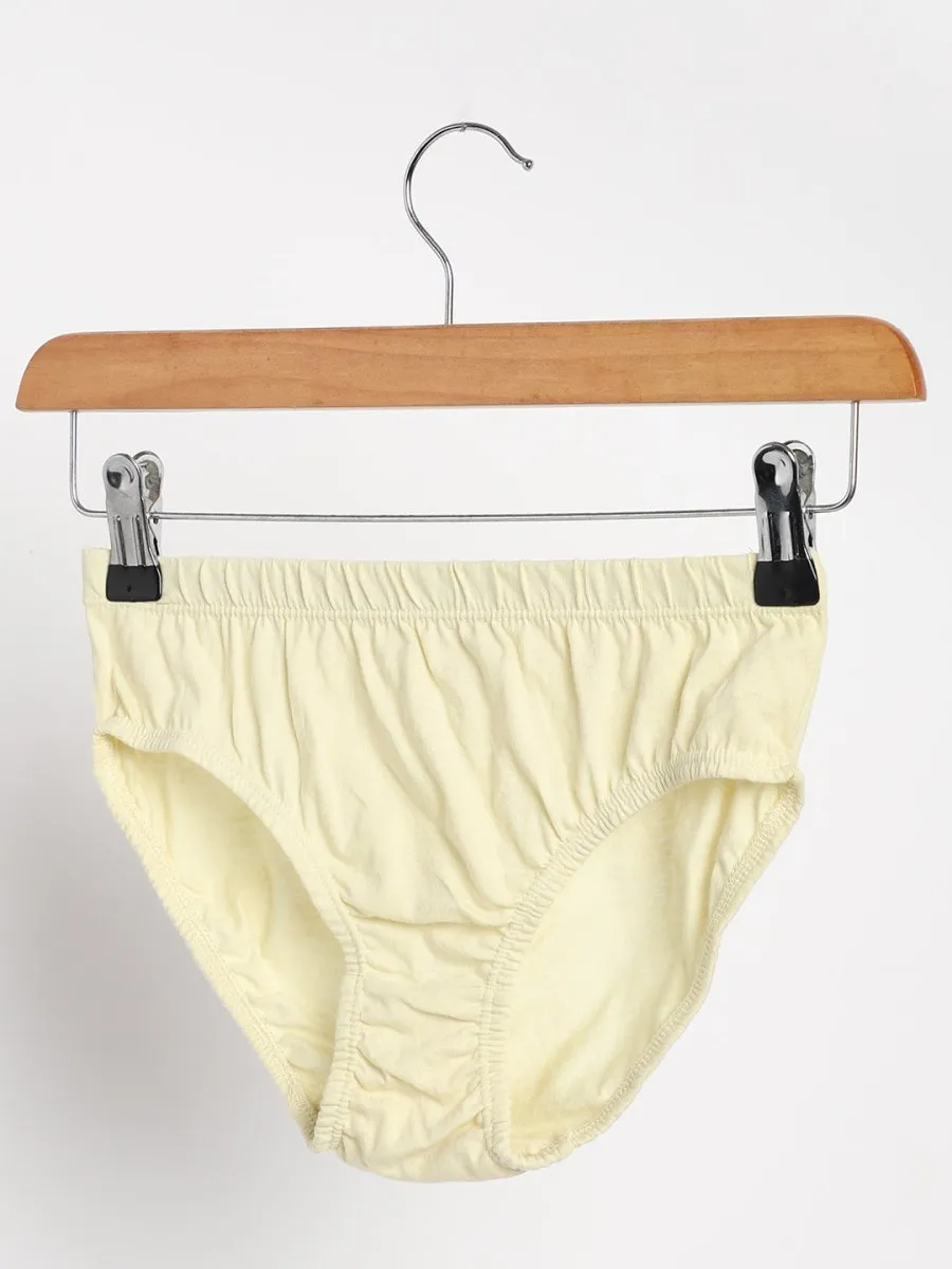 Rust Cream and Turmeric Yellow Combo Underwear - Organic Cotton & Naturally Dyed - Pack of 2