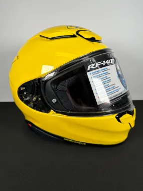 Shoei RF-1400 Helmet - Brilliant Yellow - Size Medium - USED LIKE NEW