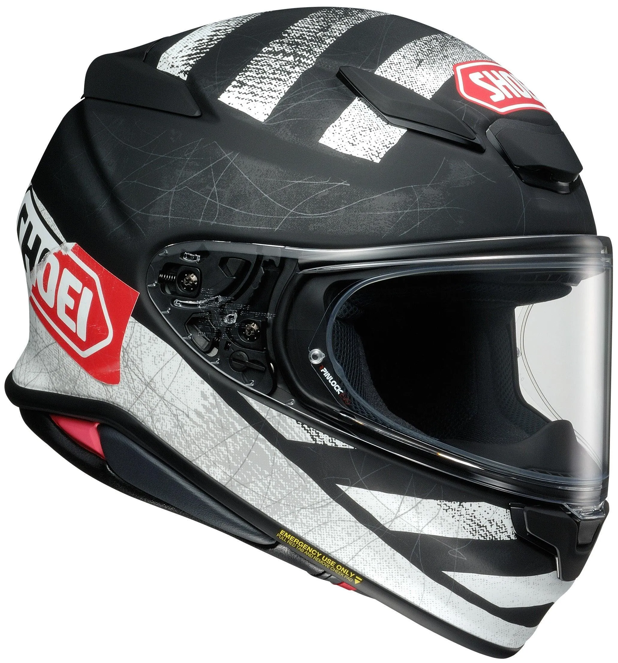 Shoei RF-1400 Scanner Helmet - TC-5 Matte Black/White