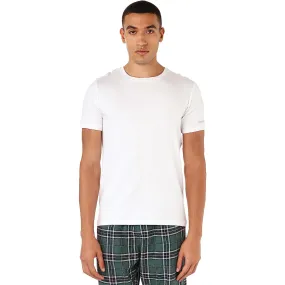 Short Sleeve Undershirt For Men Round Neck - White