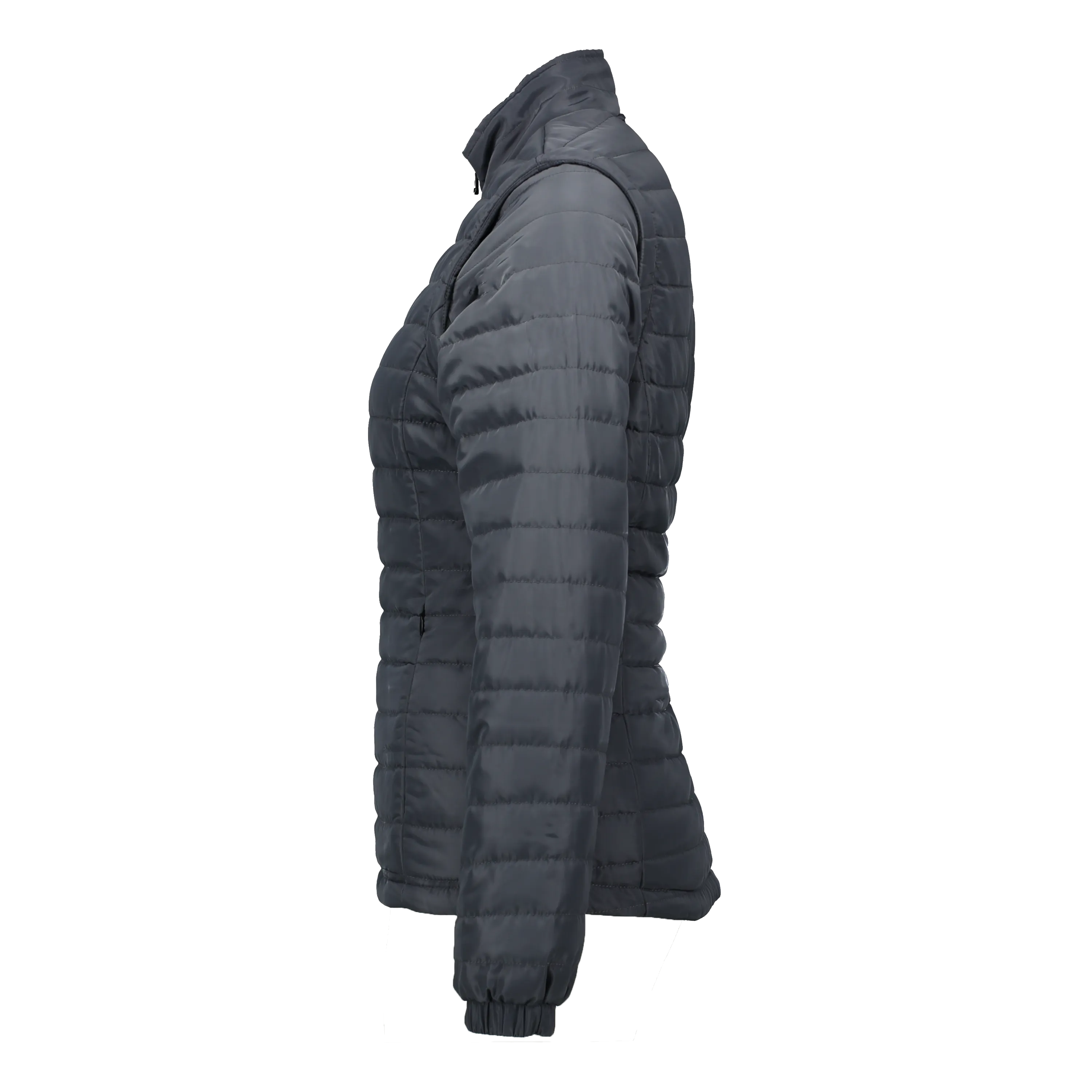 Sierra Grey Women's Puffer Jacket Removable Arms