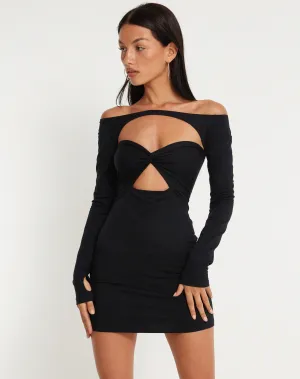 Stella Mini Dress in Black