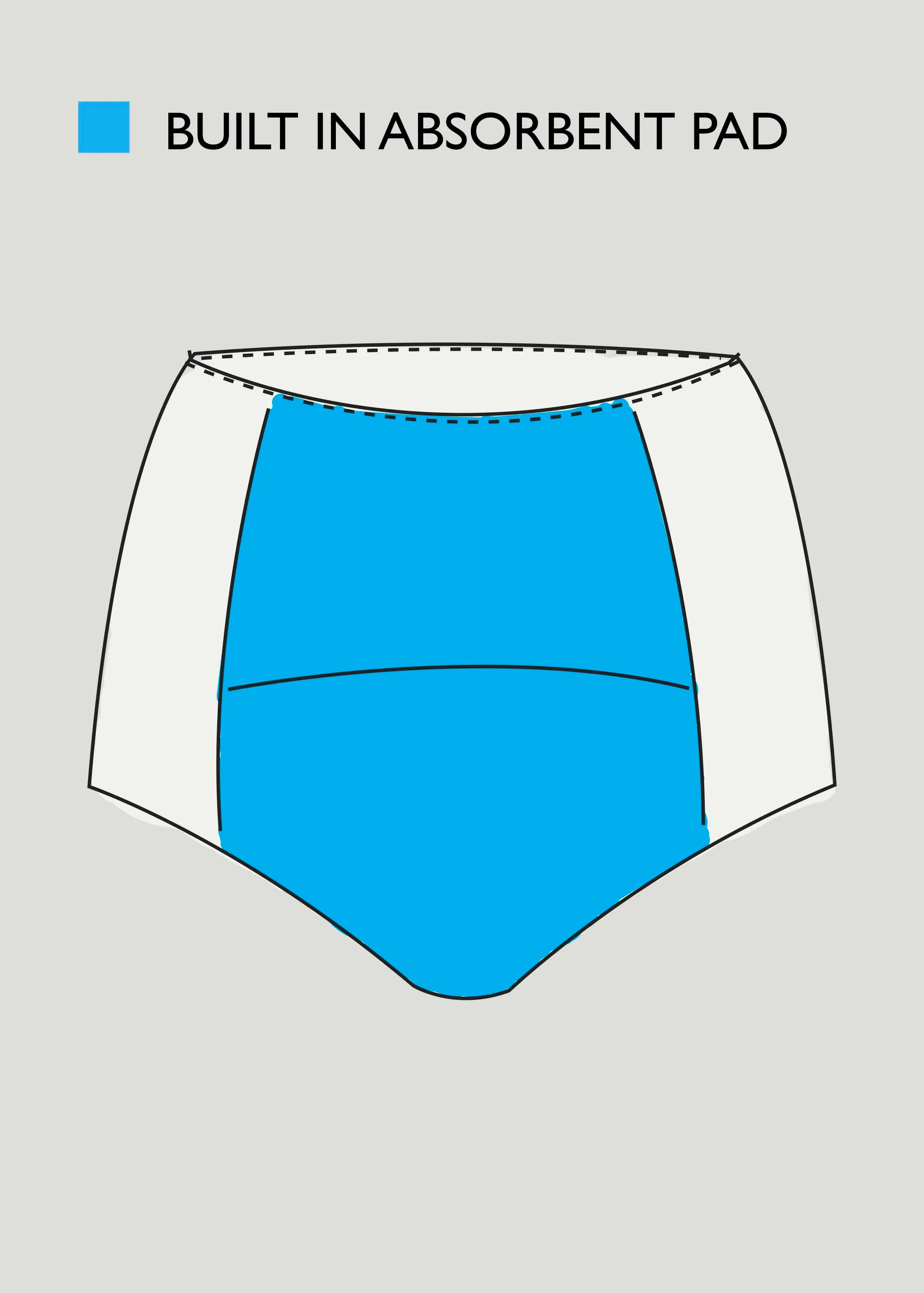 Super Absorbent Washable Full Brief Knickers