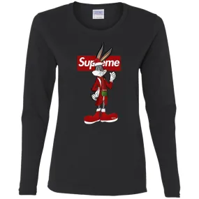 Supreme Rabbit Party T-shirt Women Long Sleeve Shirt