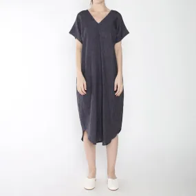 Szeki Signature Linen T-Shirt Reversible Maxi Slate Grey