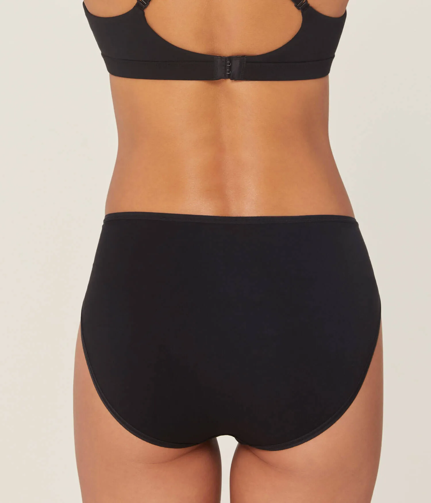 The High Waist Hipster - Bamboo Jersey - Black