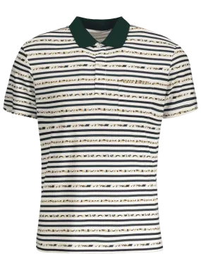 Trendy Pocket Striped Polo Shirt