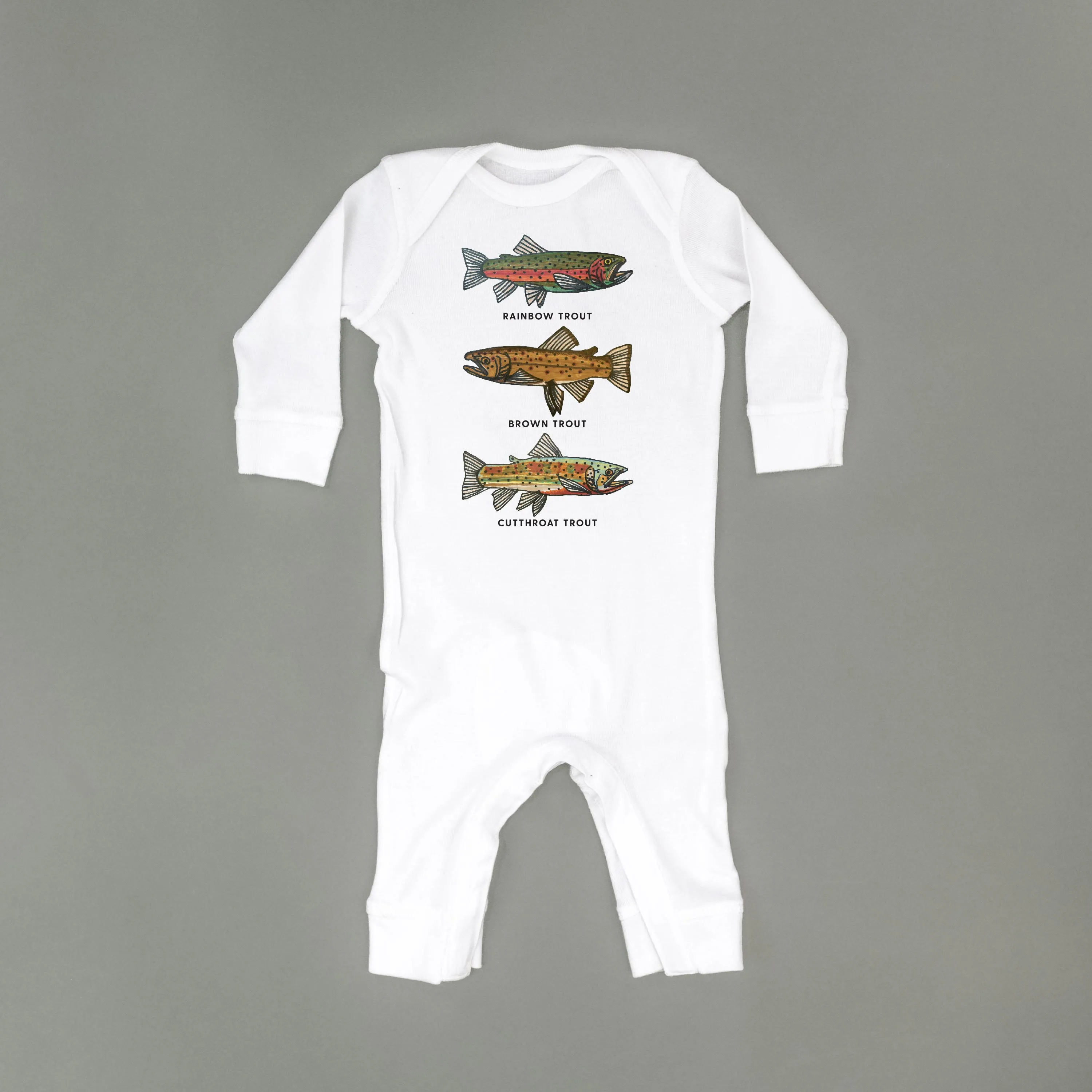 Trout Chart - Hand Drawn - One Piece Baby Sleeper