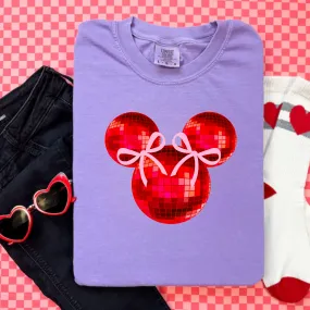 Valentine's Day Mouse Disco Ball Shirt